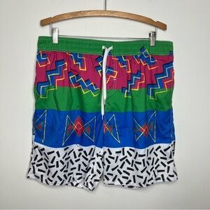 Wes and Willy swim trucks bright retro print size‎ XL
